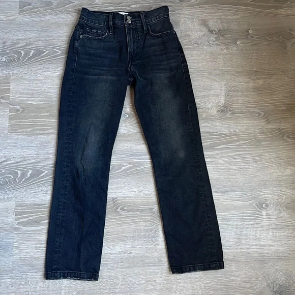 Frame heritage Le Sylvie Slender Straight Black Wash Jeans - Picture 4 of 16